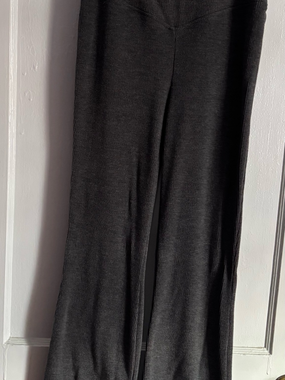 shosho dark gray Wide Leg Knit Pants